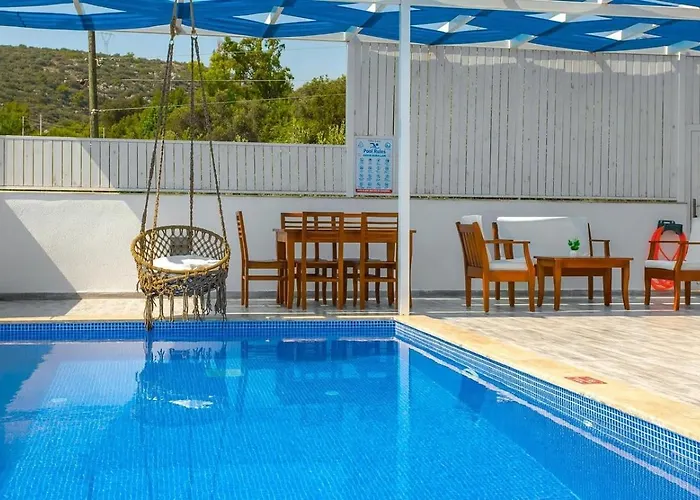 Villa Uezuemlue 2 Bedroom Secluded With Private Pool Hot Tub Kalkan